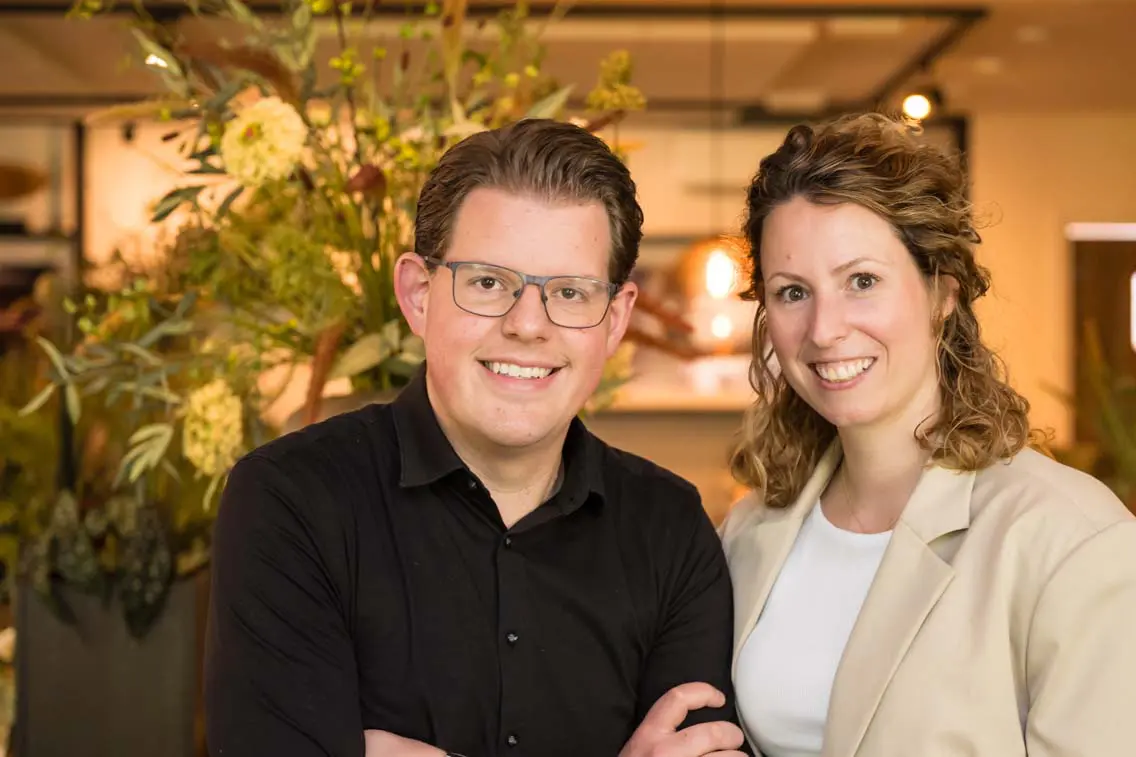 Feestelijk gezelschap bij Restaurant Clemens in Oss