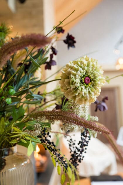 Bloemen trouwdag bij Restaurant Clemens in Oss